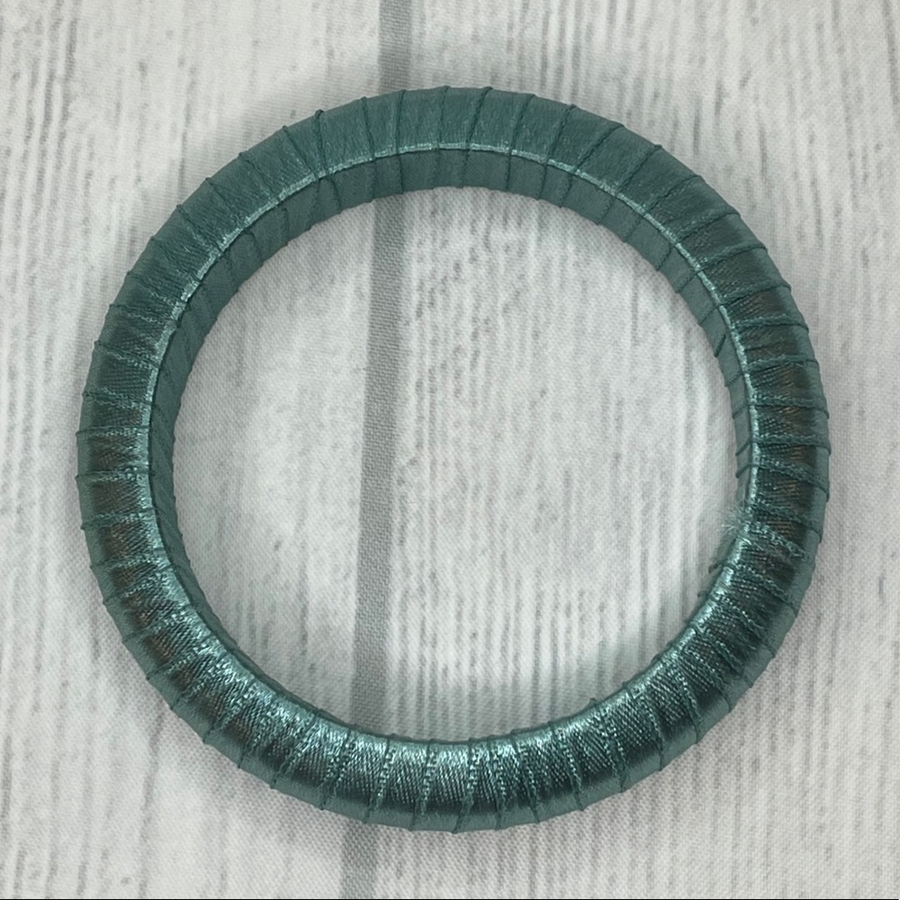 Teal Ribbon Bangle - Picture 3 of 4